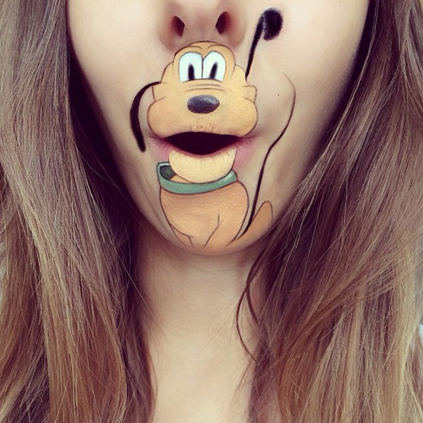 Makeup Artist Turns Her Lips Into Cute Cartoon Characters