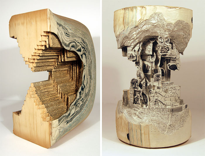 ‘Book Surgeon’ Uses Surgical Tools To Make Incredible Book Sculptures