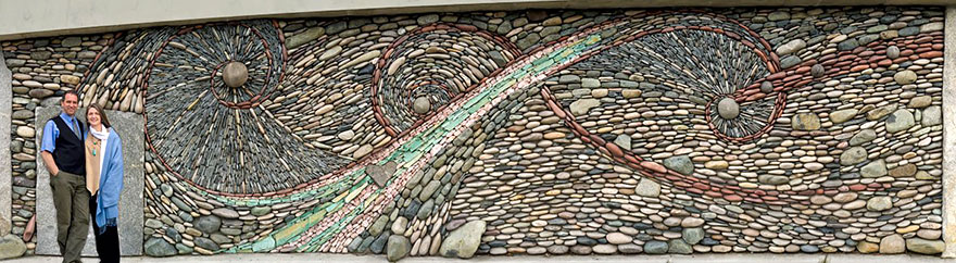 The Ancient Art Of Stone: Couple Creates Beautiful Rock Wall Art Installations