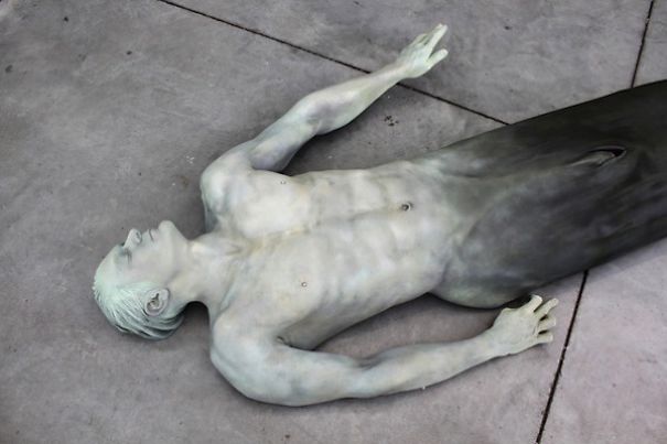 Bizarre Sculpture Named Merman By Cameron Stalheim
