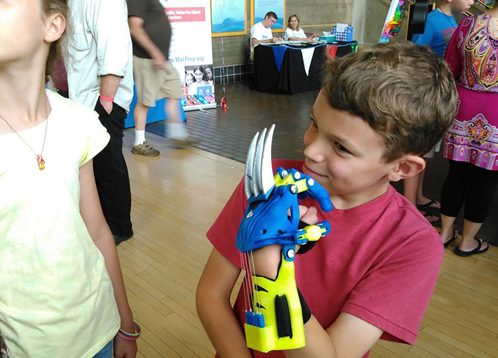 Volunteer Engineers 3D-Print Superhero Prosthetic Arms For Kids