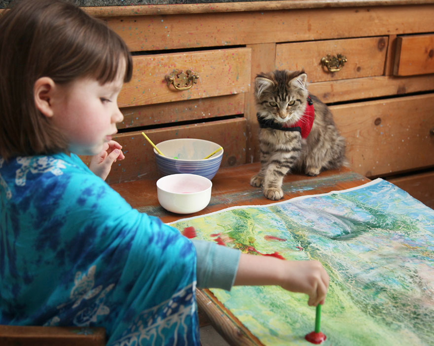 5-Year-Old With Autism Paints Stunning Masterpieces