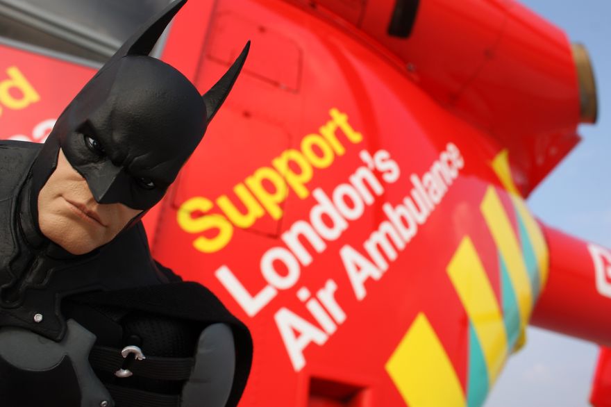 Batman On Work Experience At London's Air Ambulance