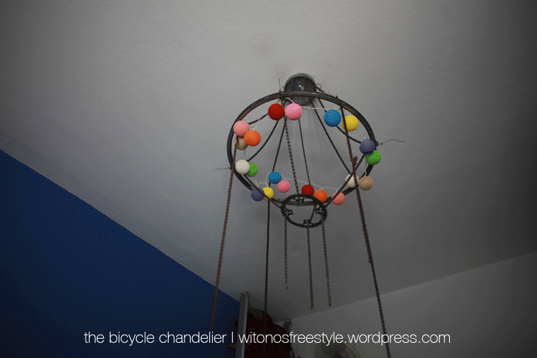 DIY Chandelier From My Old Bicycles' Parts