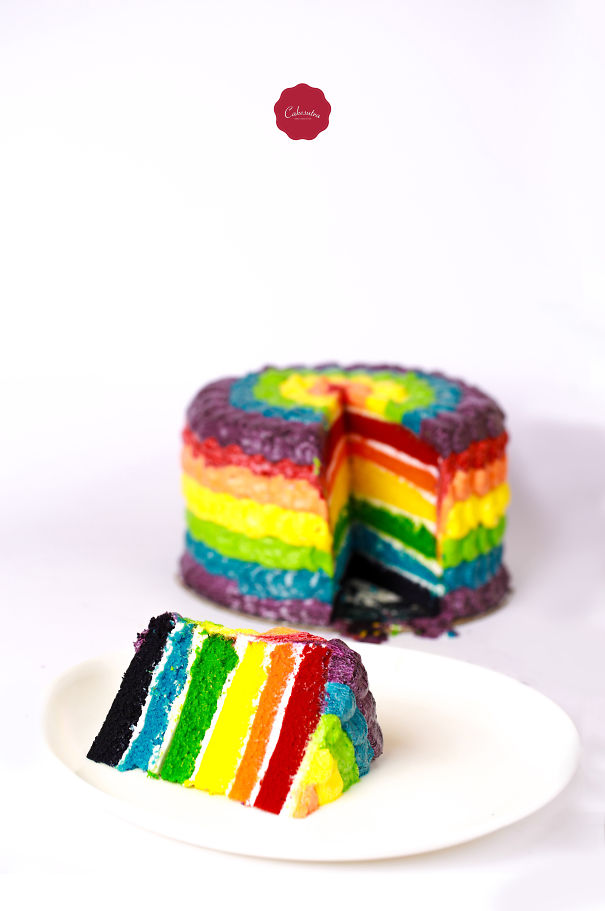 Rainbow Cake From Cakesutra
