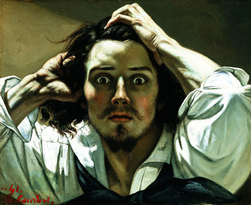 Re-creating Gustave Courbet's 'the Desperate Man'