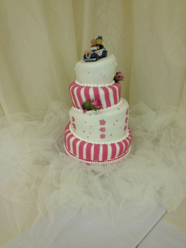 Topsy Turvey Wedding Cake