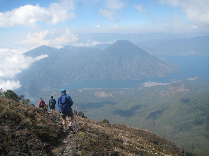View From Atitlán Volcano (lake Atitlán And San Pedro Volcano Ahead) - Guatemala