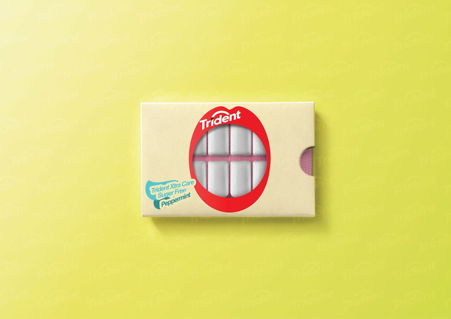 I Created Clever Packaging Concept For Chewing Gum
