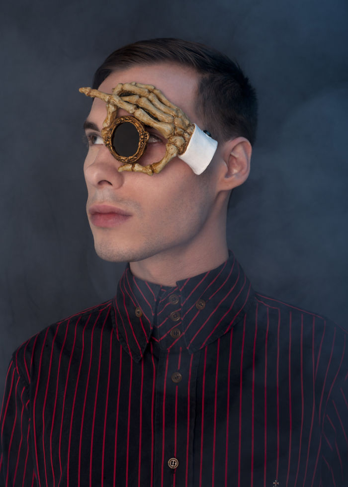 I Make Monocles That Look Like Metal And Bone, But Are Actually Made Of Light And Flexible Latex
