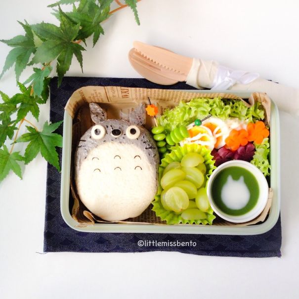Totoro Sandwich Bento