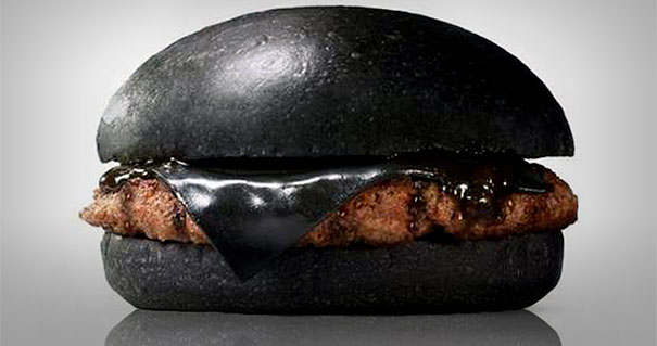 Japan's Burger Kings Sell Black Burgers Colored With Bamboo Charcoal And Squid Ink
