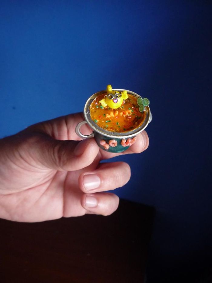 Miniature Stories On A Coffee Capsule