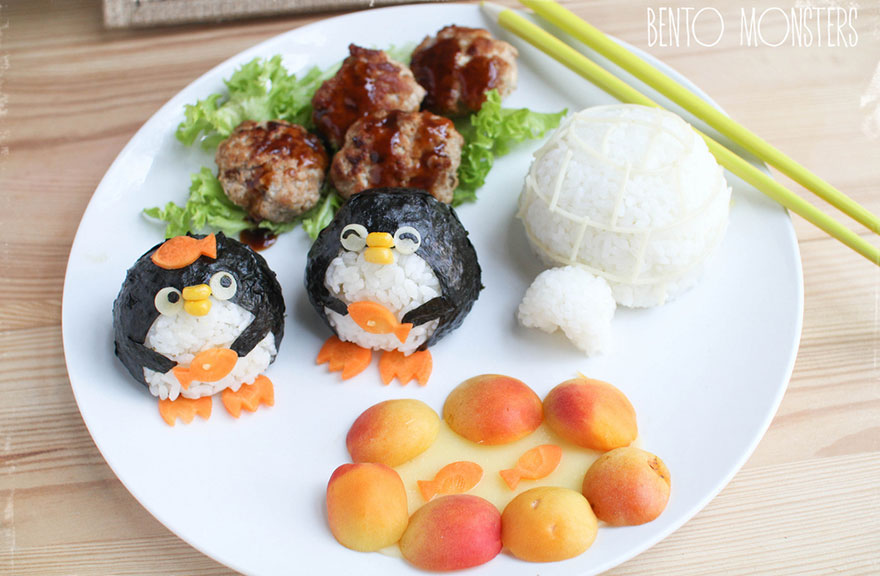 Mother Of Two Makes Cute Japanese-Inspired Lunches For Her Kids