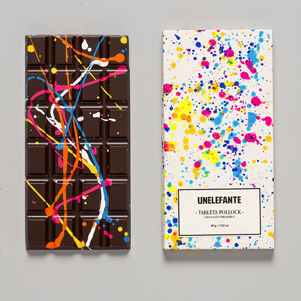 Painted Bars Of Chocolate