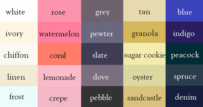 Writer Creates “Color Thesaurus” To Help You Correctly Name Any Color Imaginable