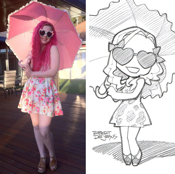 This Artist Turns Strangers Into Anime Characters