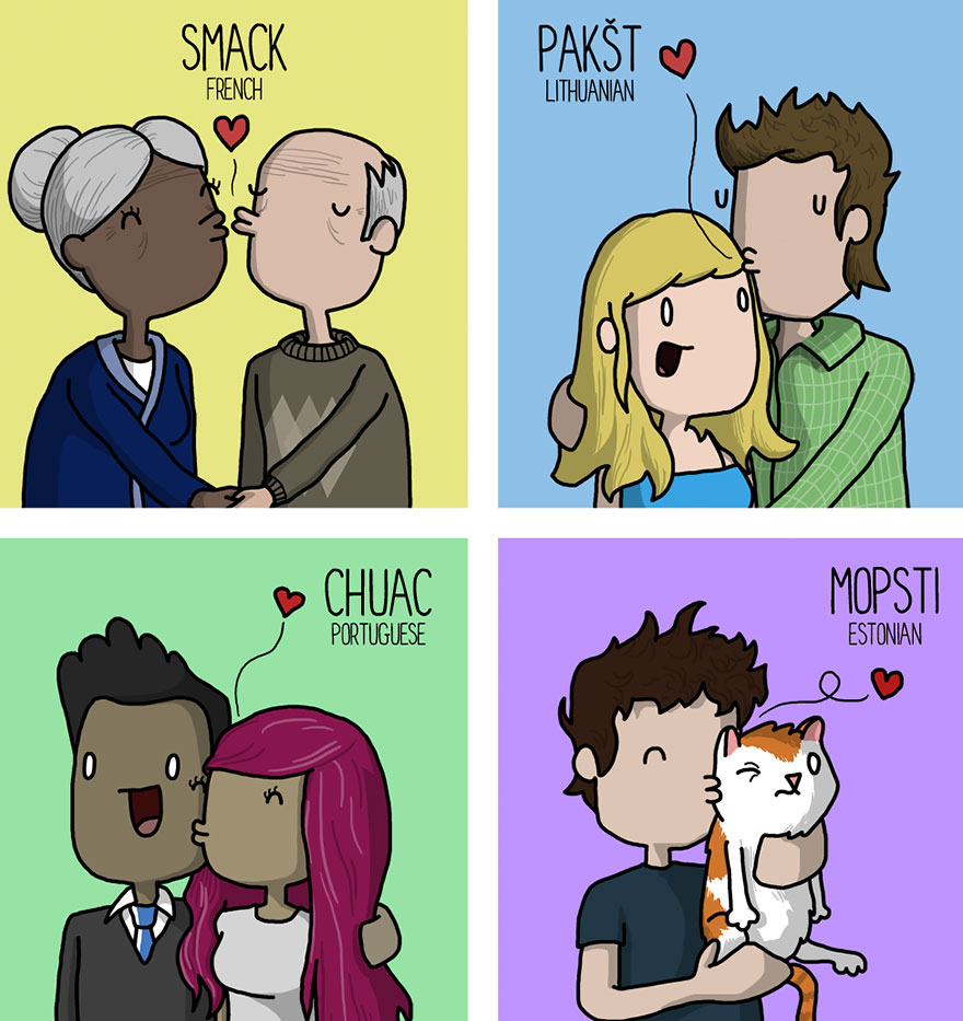 How Do Kissing, Snoring And Other Things Sound In Different Languages?