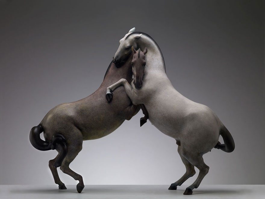 Surreal Animal Sculptures Carrying The World On Their Backs