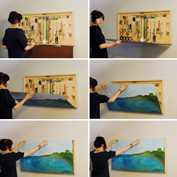Painting That Doubles As Jewelry Storage