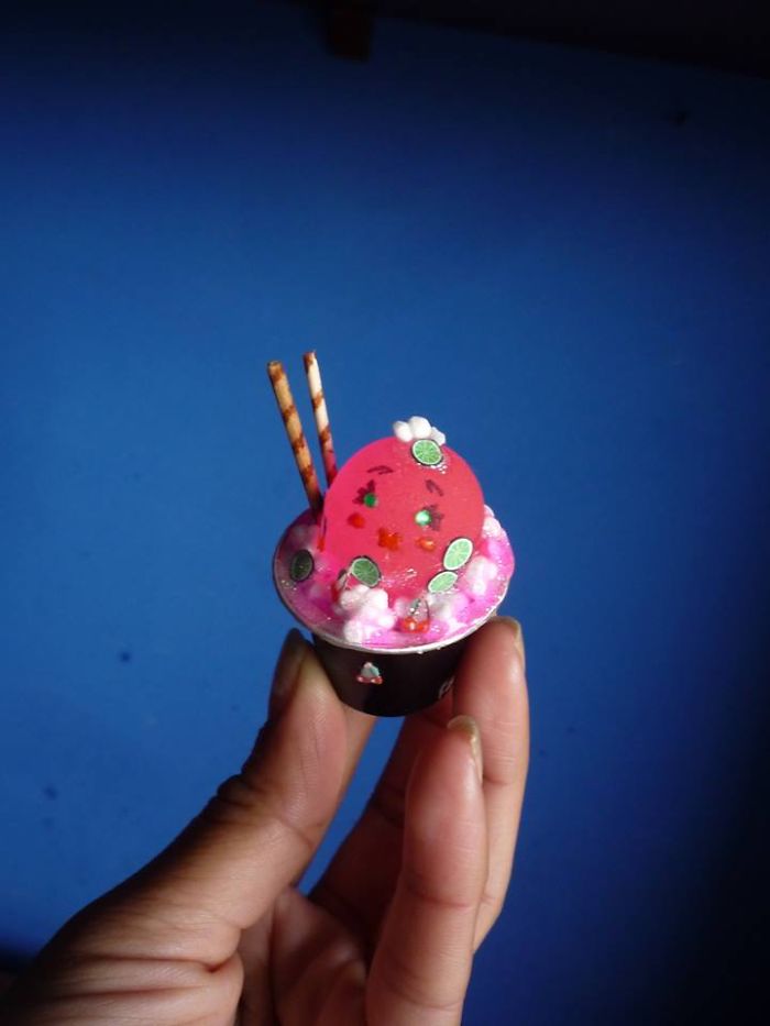 Miniature Stories On A Coffee Capsule