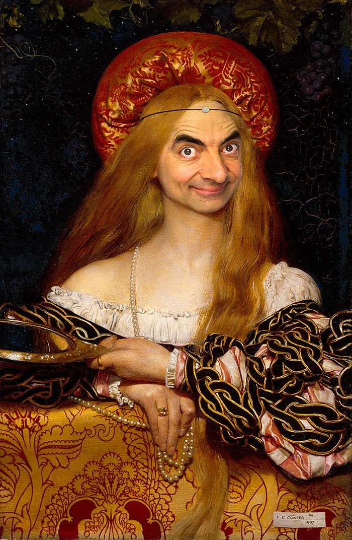 Mr. Bean Inserted Into Historical Portraits By Caricature Artist 