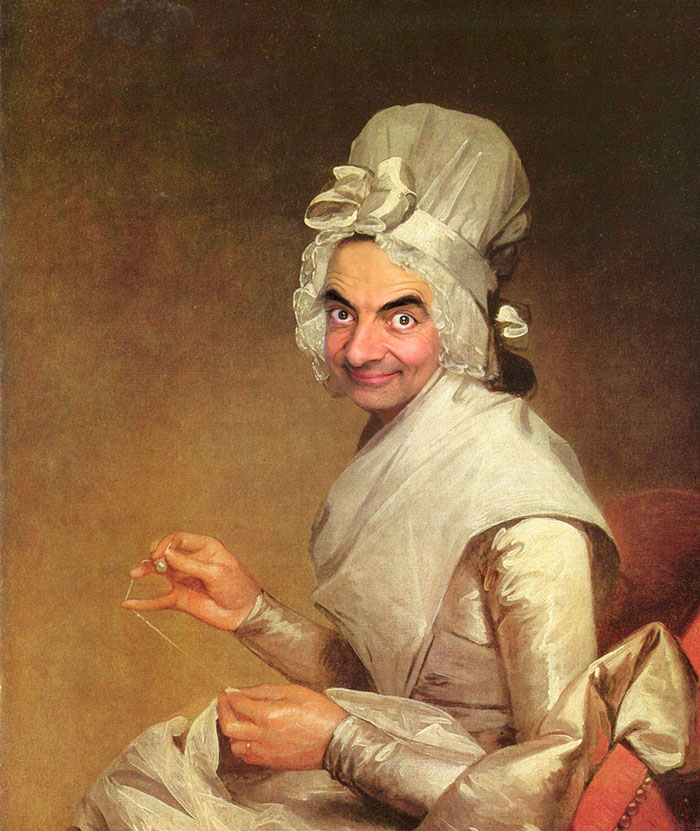 Mr. Bean Inserted Into Historical Portraits By Caricature Artist 