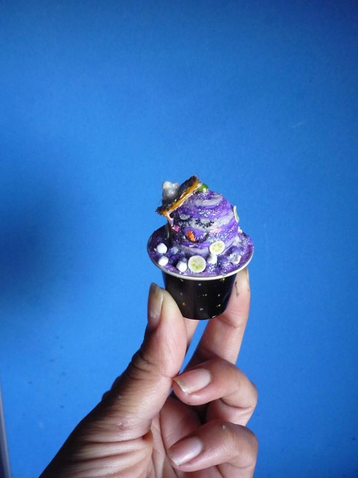 Miniature Stories On A Coffee Capsule