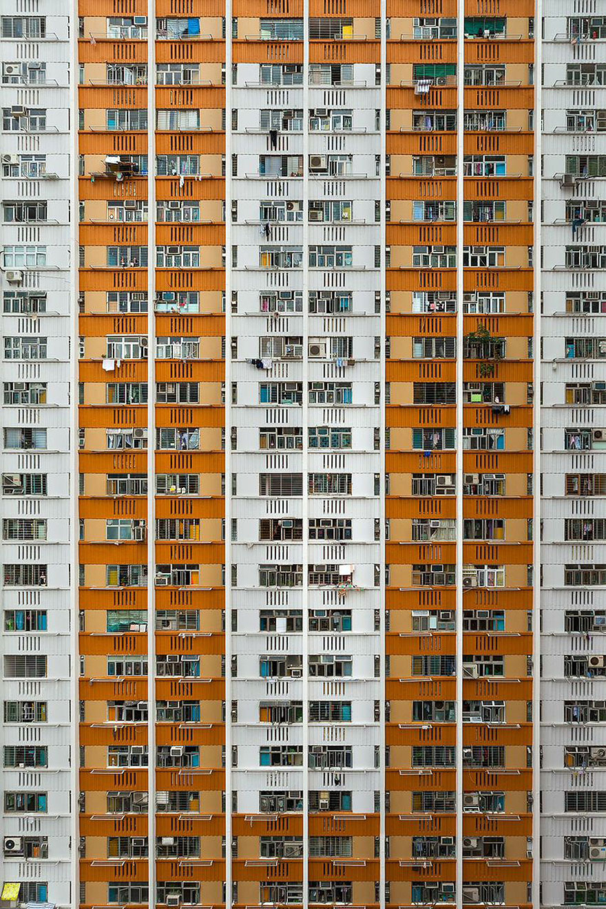 Looking Up In Hong Kong: The Overwhelming Symmetry Of This Metropolis' Highrises 