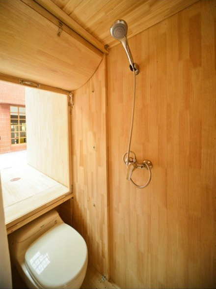 Chinese Students Build Wood House That Occupies Just... 7 Square Meters