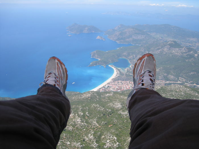 Heading Down To Olu Deniz...(paragliding)