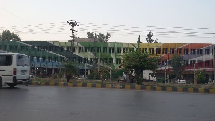 A Bus Terminal In Peshawar, Pakistan