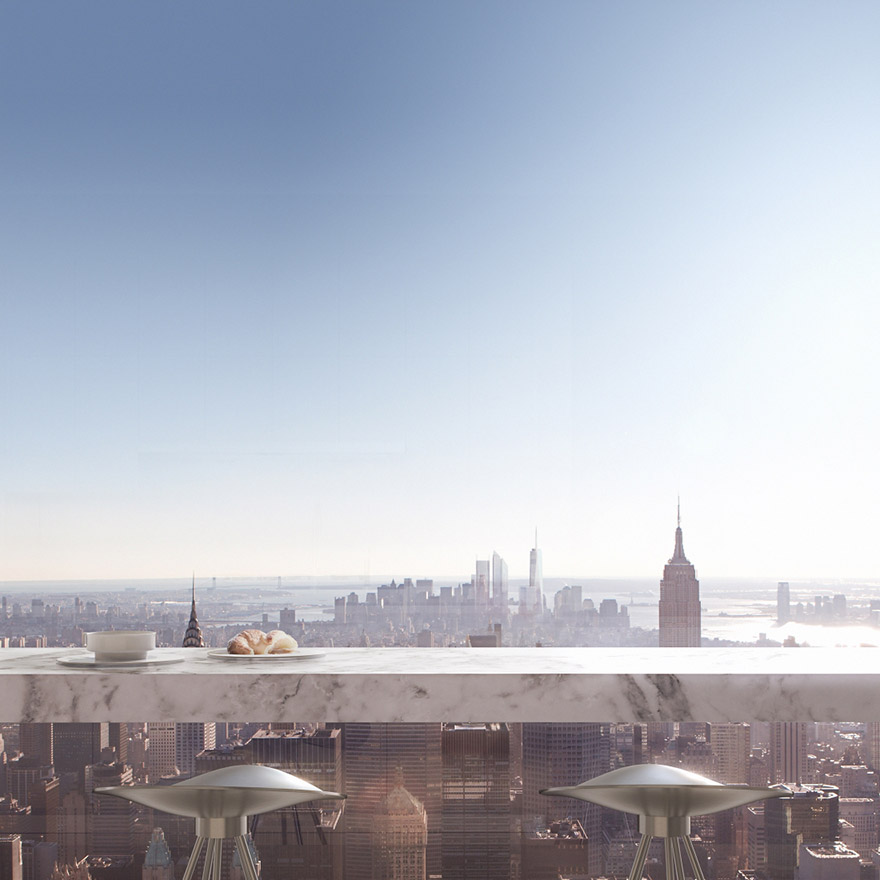 What It's Like To Live In A $95-Million Penthouse 1,396 Feet Above New York City