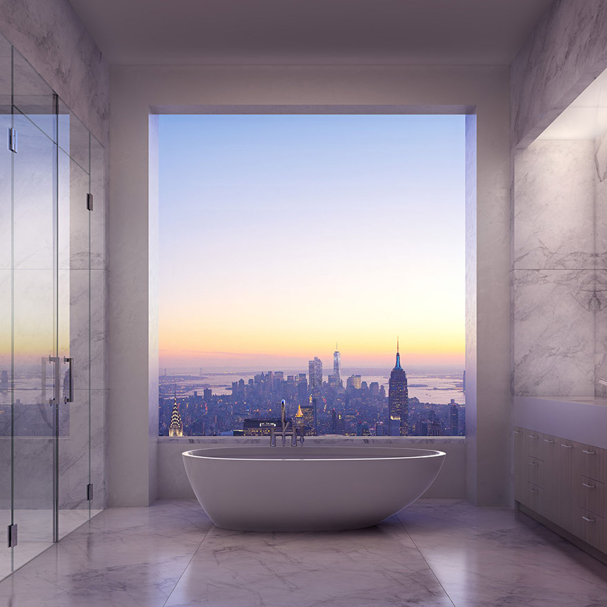 What It's Like To Live In A $95-Million Penthouse 1,396 Feet Above New York City
