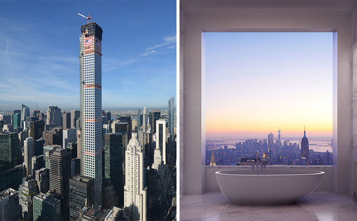 What It’s Like To Live In A $95-Million Penthouse 1,396 Feet Above New York City