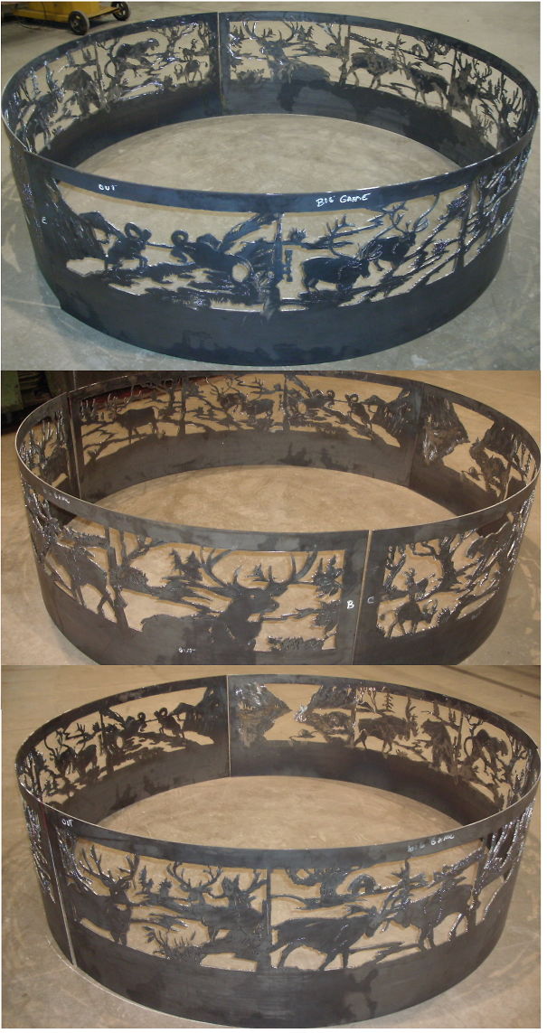 6ft Fire Ring I Hand Draw Them And Cut Them Out Freehand.no Cnc .brokenhillsteelart