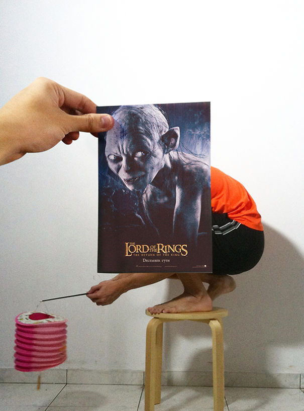 Guy Mashes Famous Movie Posters With Real People