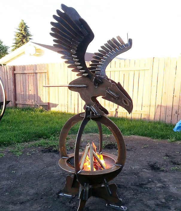 Metal Firepits That Are Works Of Art, Steel Art Fire Pit