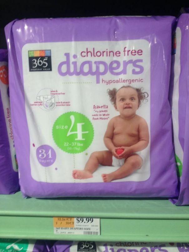 This Baby Is Really Excited About These Diapers