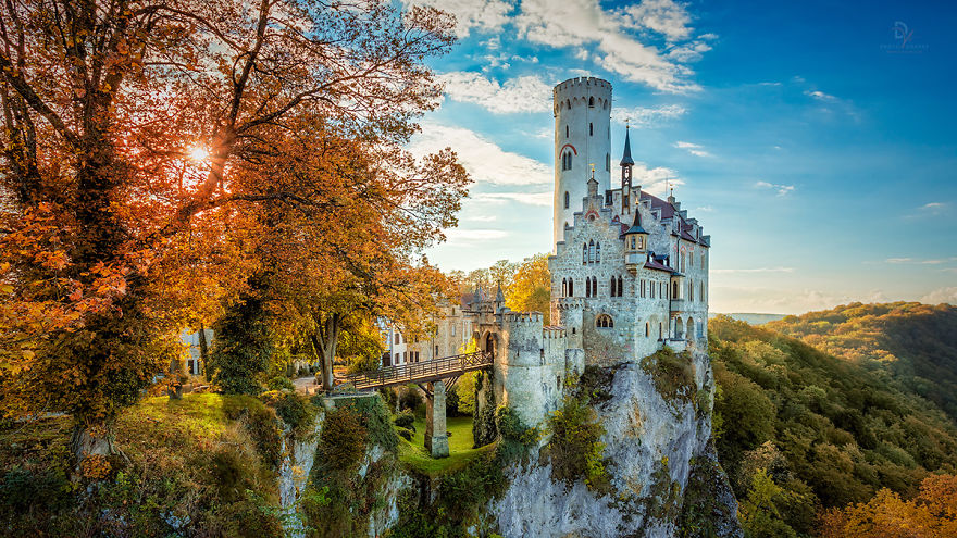 Golden October At Castle Lichtenstein