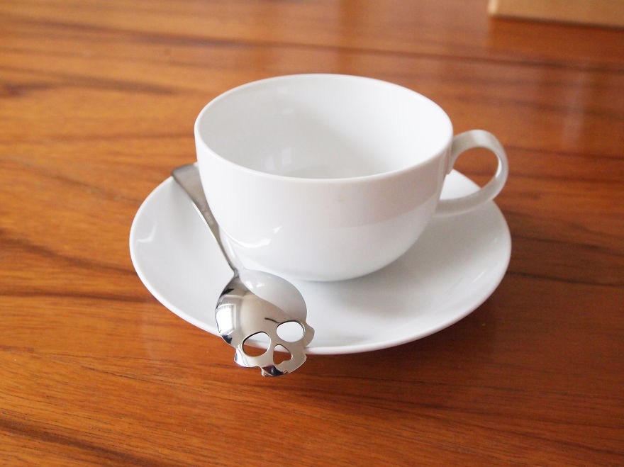 Skull-Shaped Tea Spoons Encourage You To Use Less Sugar