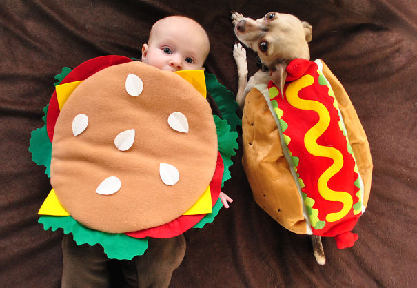 Fast Food Baby And Dog