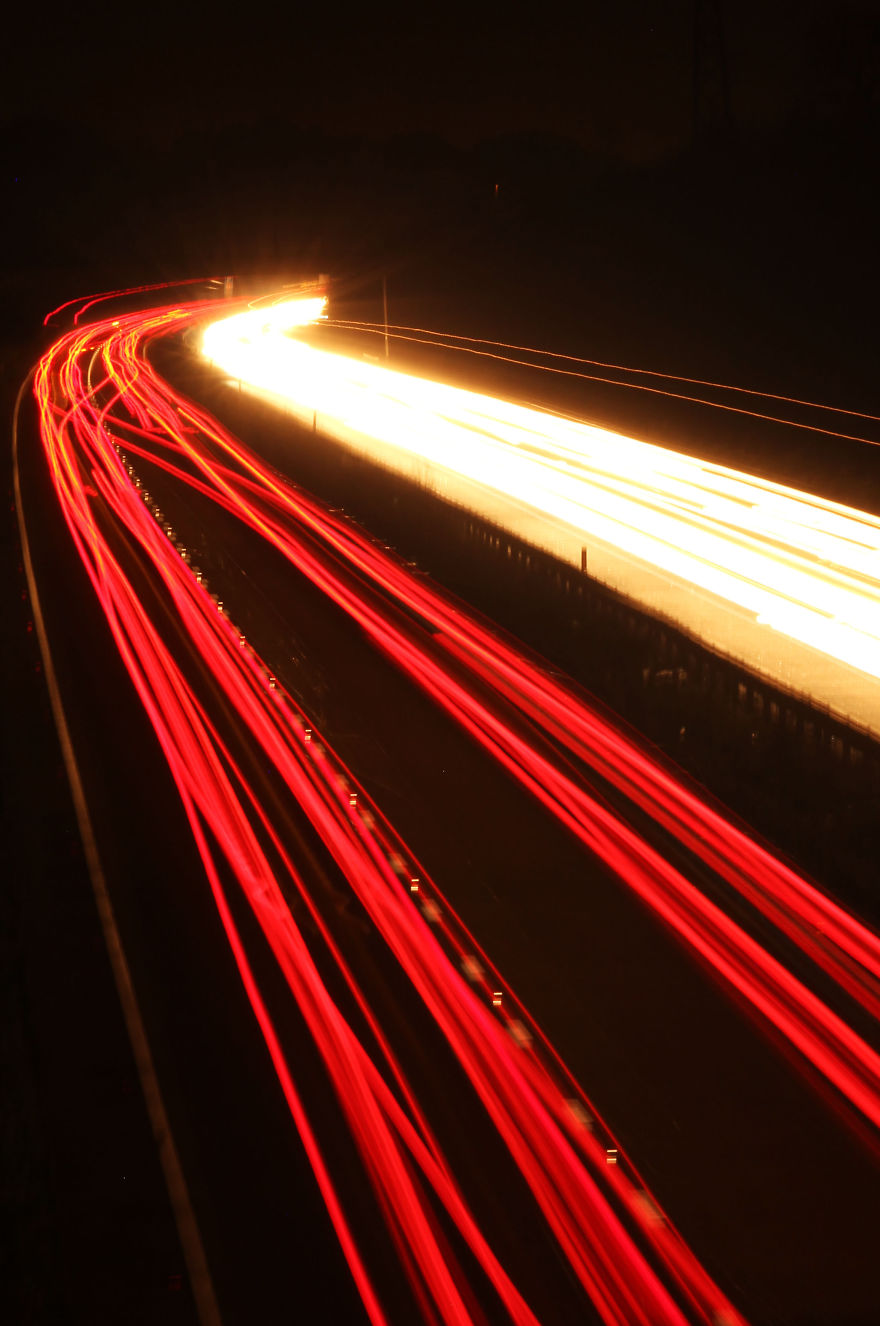 Long Exposure Photographs Taken At Rush Hour