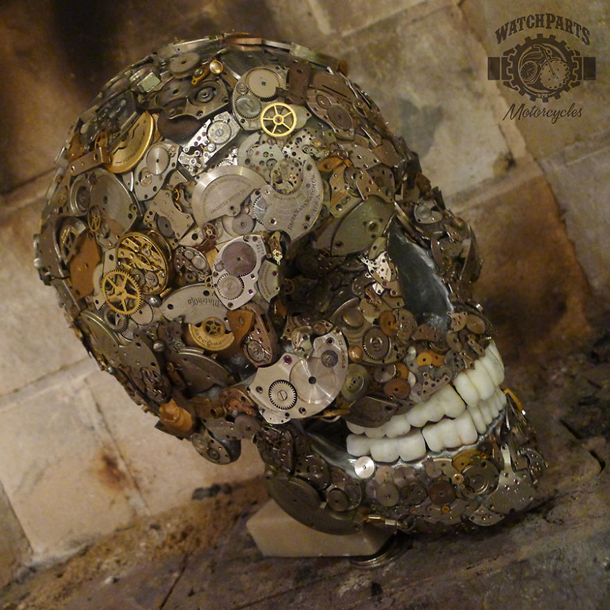 Skull Cover In Thousands Of Watch Parts