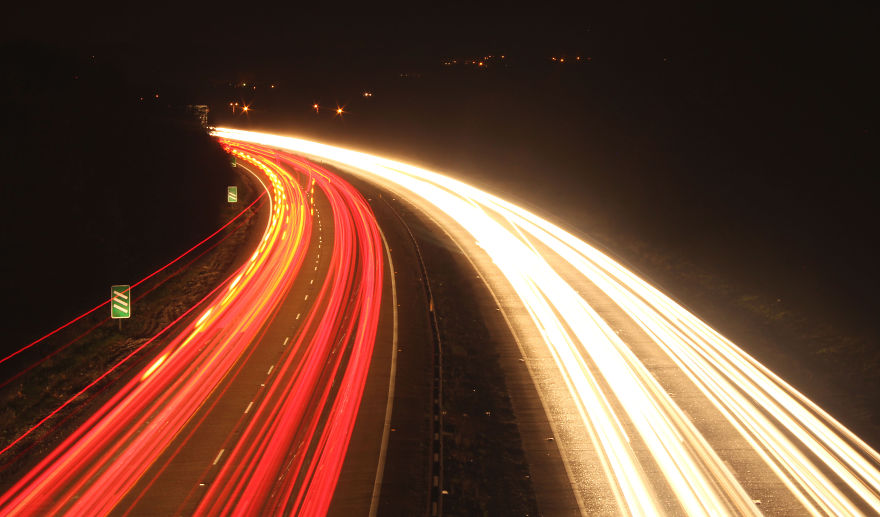 Long Exposure Photographs Taken At Rush Hour