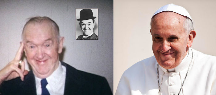 Stan Laurel And Pope Francis