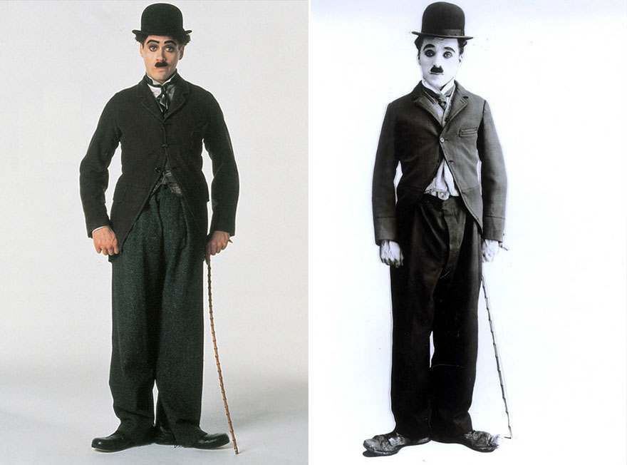 Robert Downey Jr. as Charlie Chaplin in Chaplin