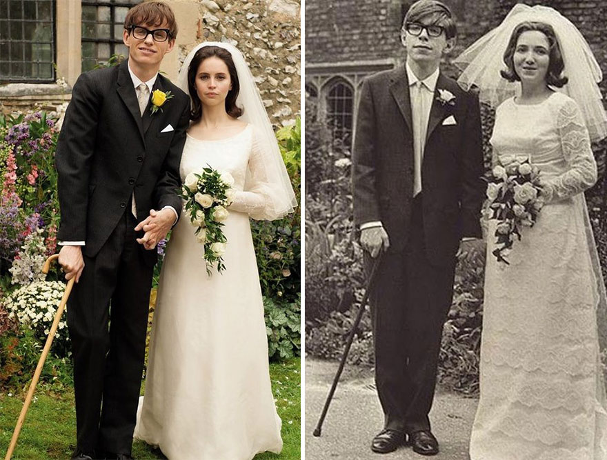 Eddie Redmayne And Felicity Jones as Jane And Stephen Hawking in The Theory Of Everything