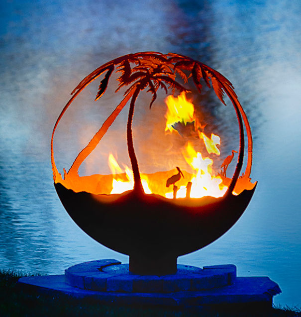 Tropical Forest Fire Pit