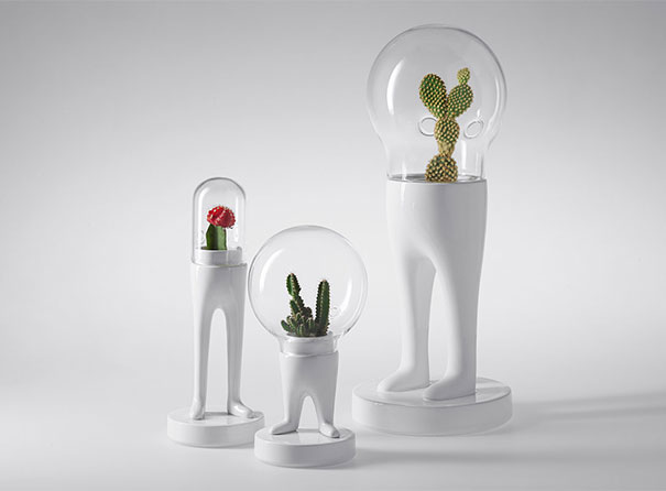 Artist's Surreal Terrariums Give Plants Legs